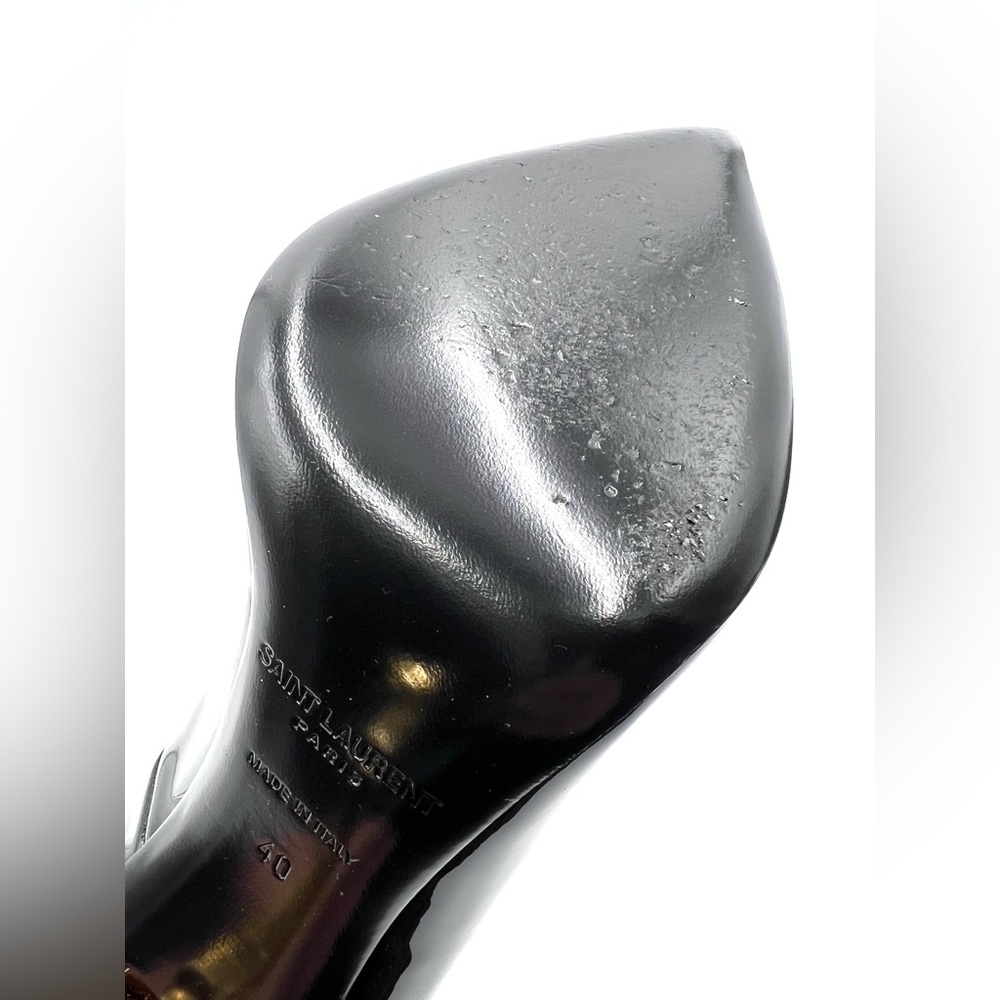 Saint Laurent Opyum Point-Toe Patent Leather Pumps - Picture 8 of 9